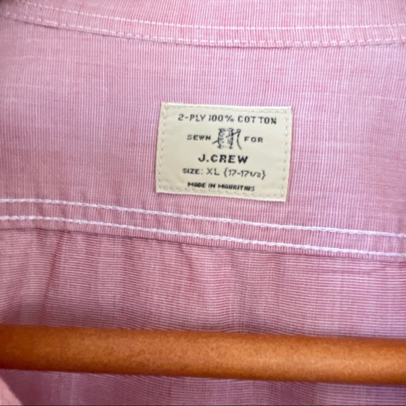 J. Crew 100% Cotton Casual Button Down Shirt XL 17- 17.5 - Picture 5 of 7